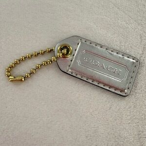 Coach Silver Bag Tag